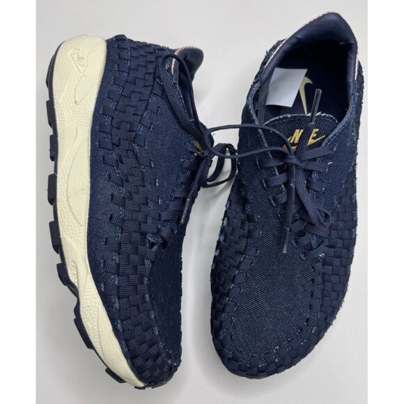 Nike Air Footscape Woven Raw Denim Obsidian HF1759-400 Women's Size 10 - Picture 1 of 10